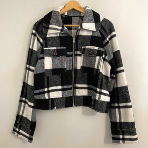 Black & White Plaid Jacket